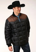 Roper 1473 Poly Filled (Brown/Black) - Men's Jacket