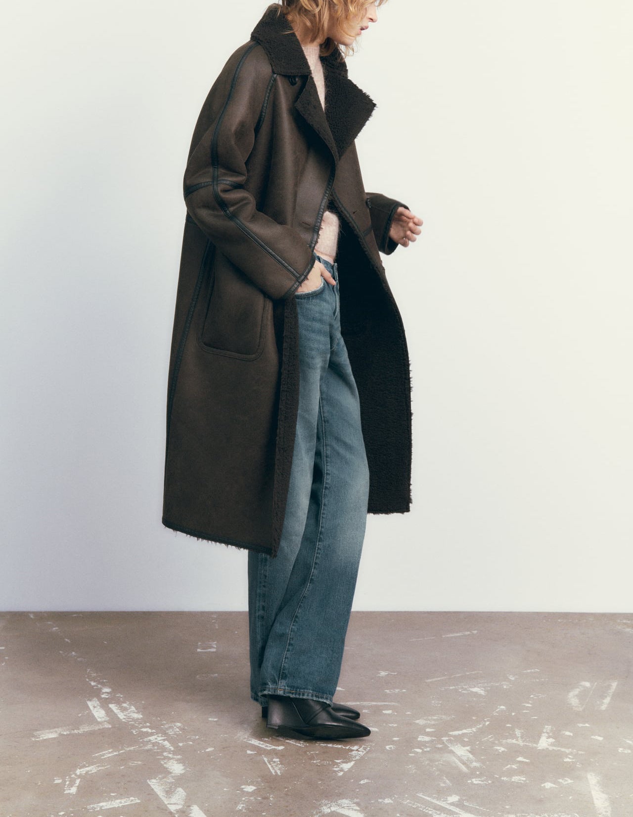 Winter Jacket With Belt Fashion Double Breasted Lapel Windbreaker Women's Long Trench Coat Mid-length Overcoat