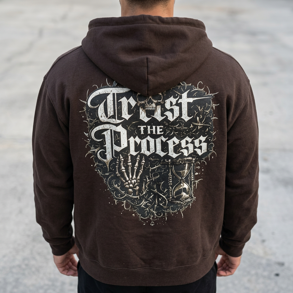 Trust The Process Fleece Zip Hoodie