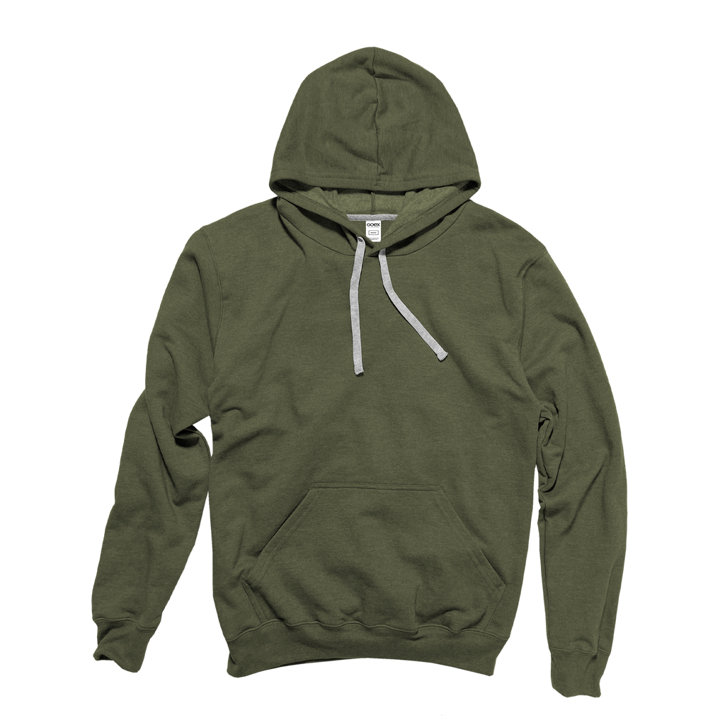 Sweat à capuche unisexe en polaire chinée