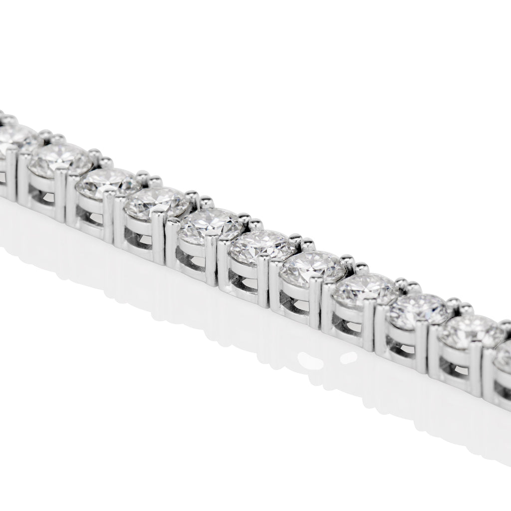 4MM Moissanite Tennis Bracelet in Solid 925 Silver