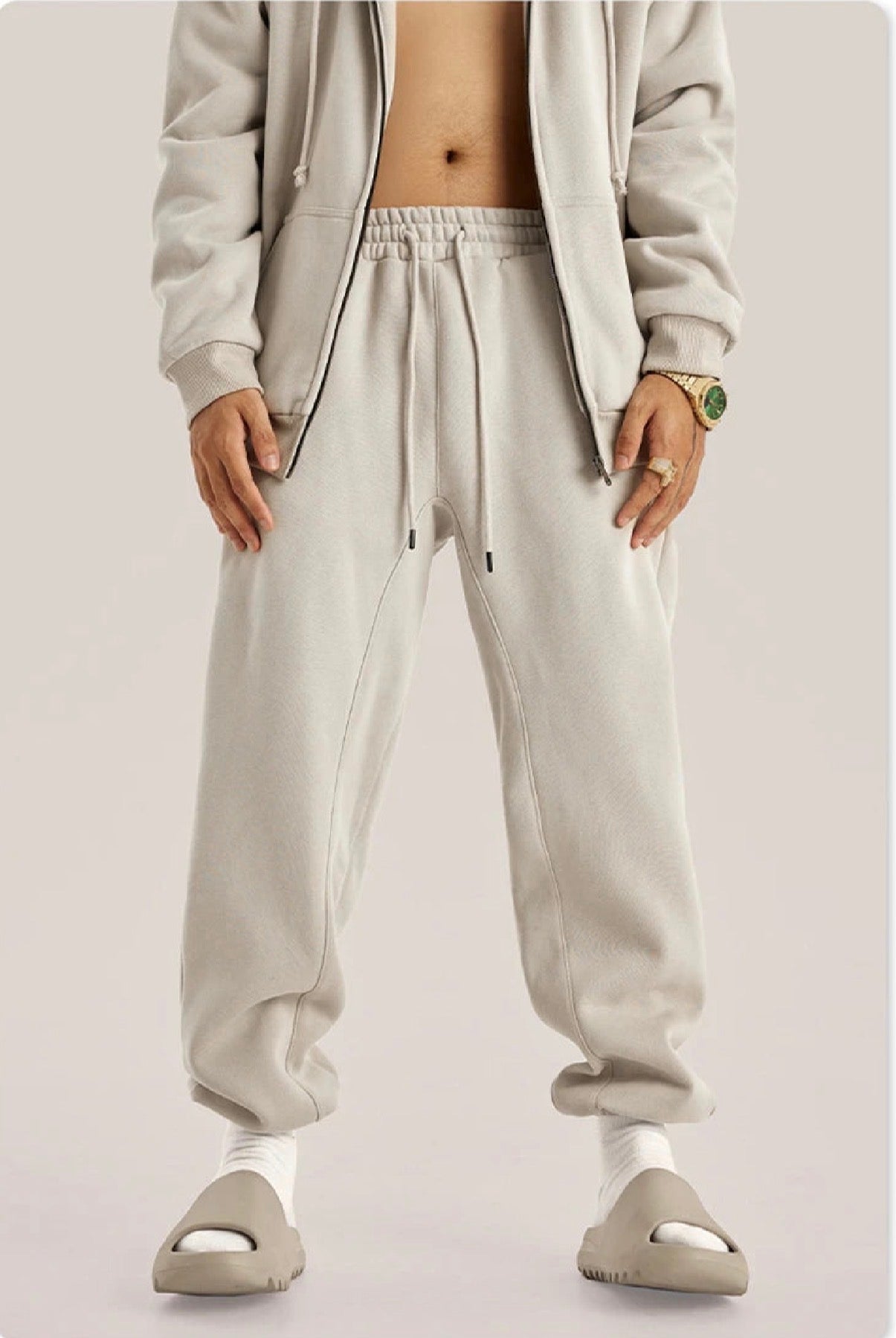 Sweatpants Solid Color Loose
