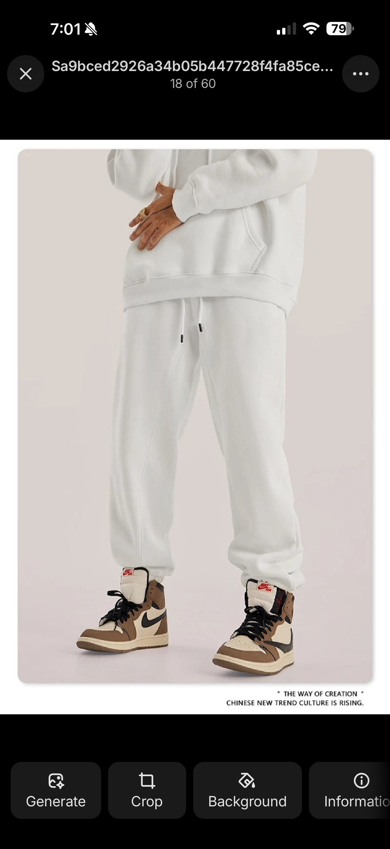 Sweatpants Solid Color Loose