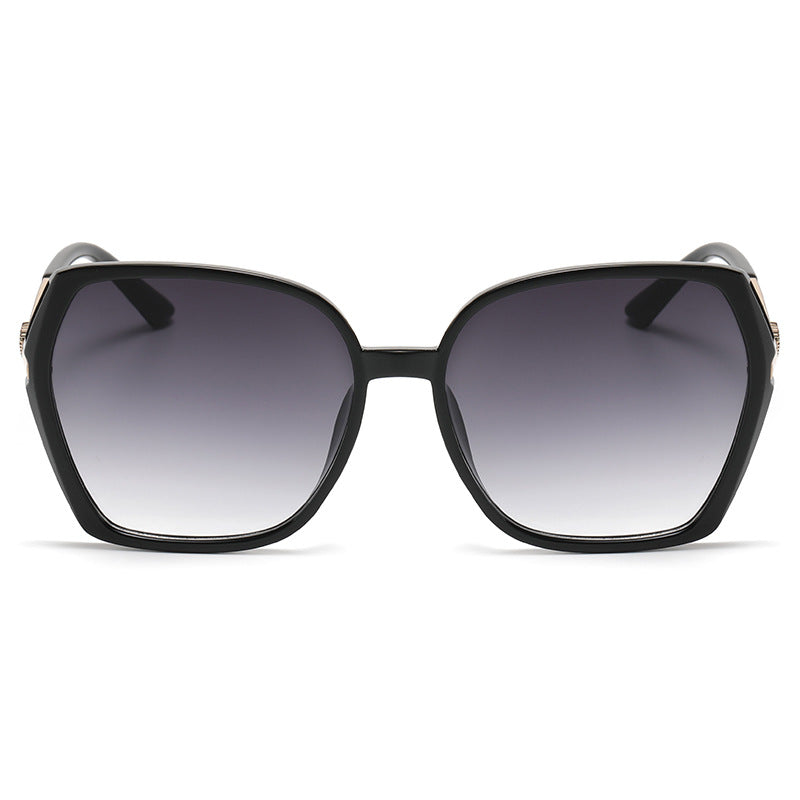 Women's European And American UV Resistant Large Frame Sunglasses