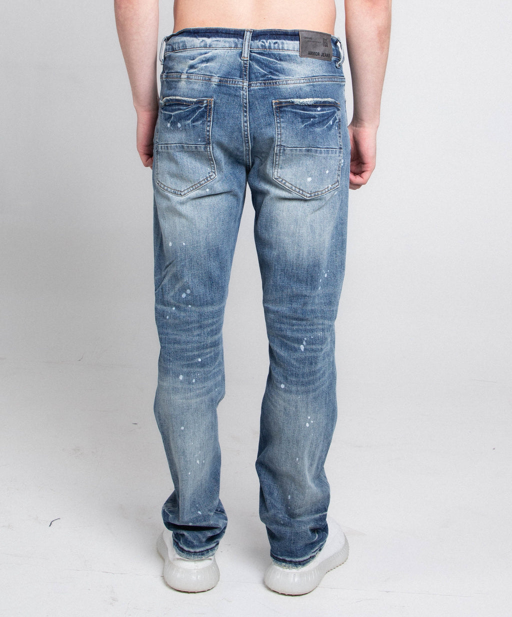 AJ05C CASUAL SKINNY DISTRESSED JEANS