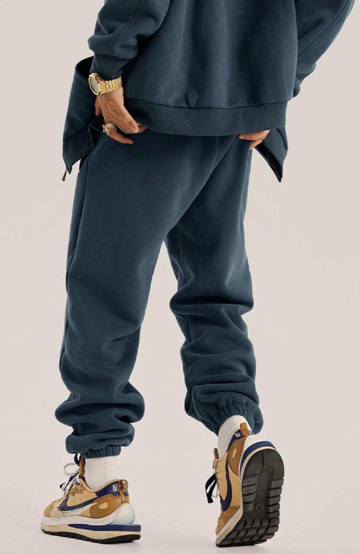 Sweatpants Solid Color Loose