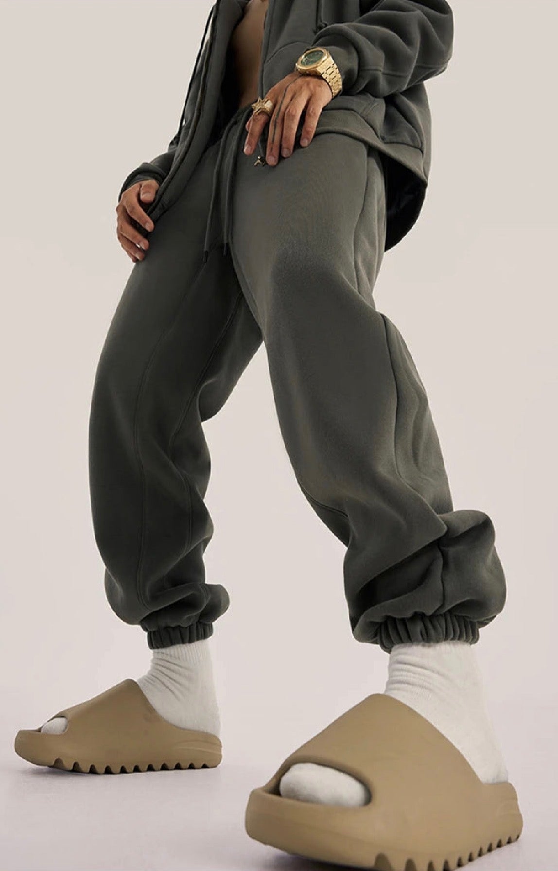 Sweatpants Solid Color Loose