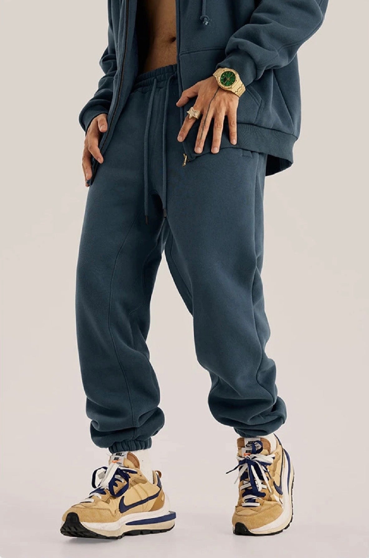 Sweatpants Solid Color Loose