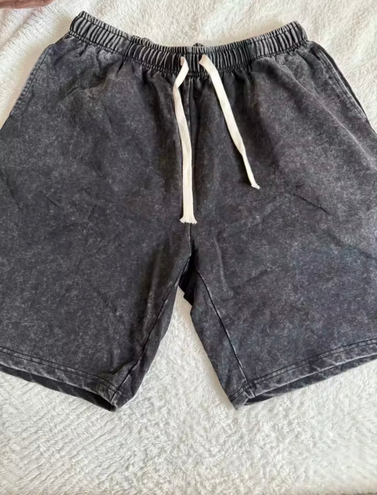 Acid washed Men/Women Cotton Shorts