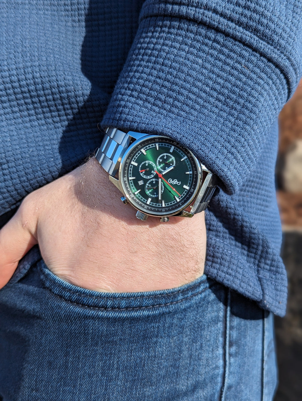 Chronographe sport vert