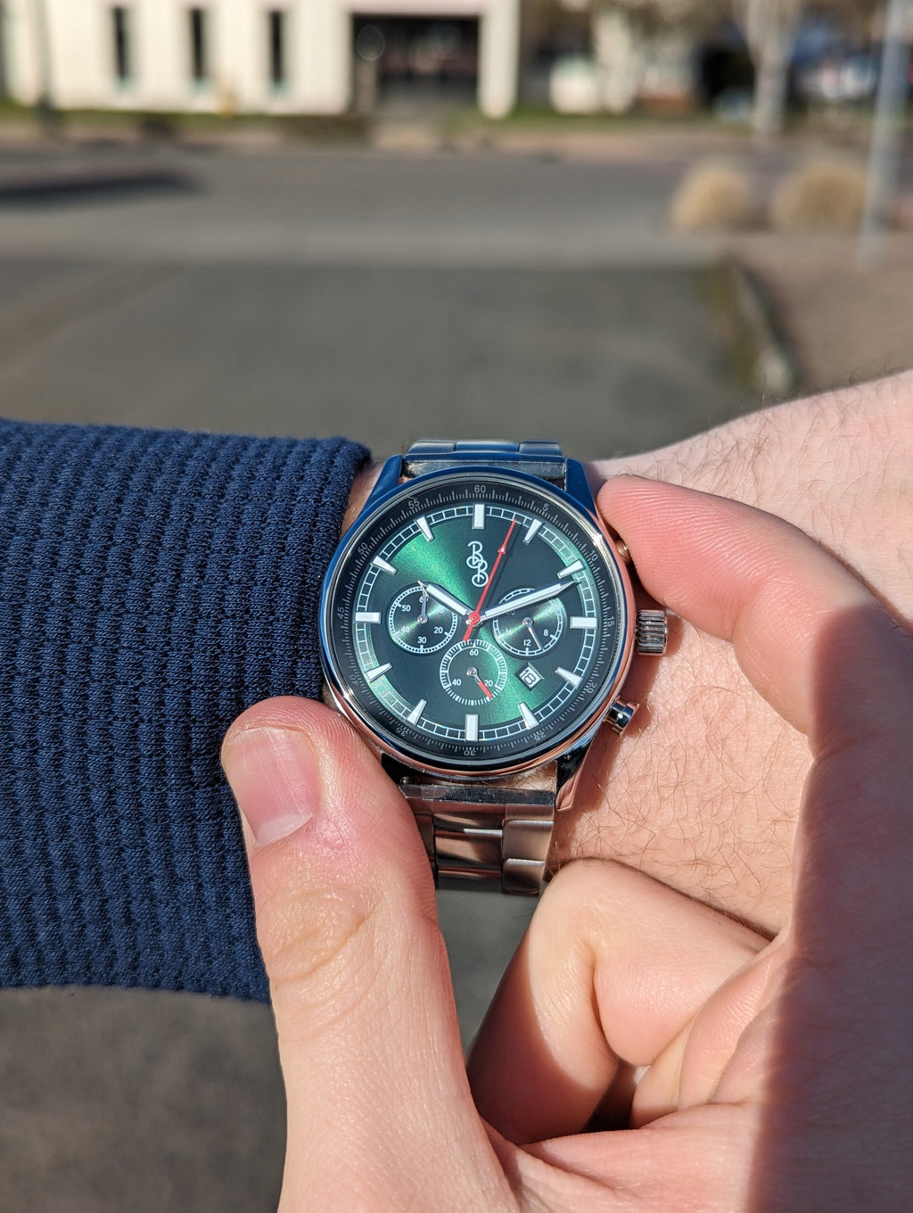 Chronographe sport vert