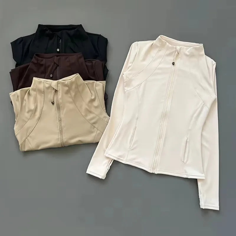 Woman Long Sleeve Sports Jackets