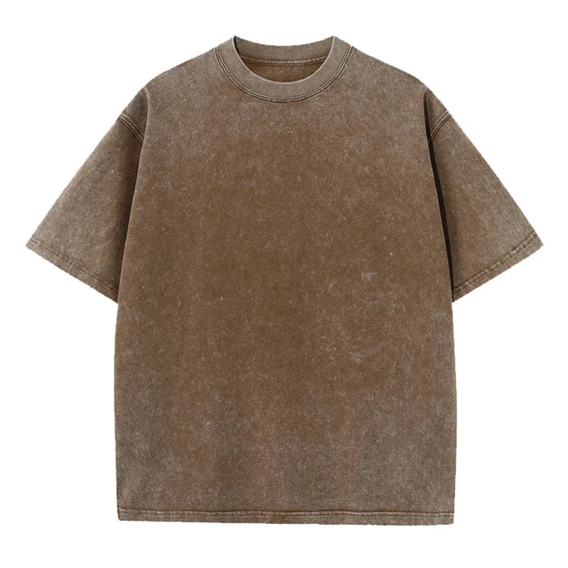 T-Shirt Men/Women Cotton Multicolors Oversized Acid Washed T-shirt