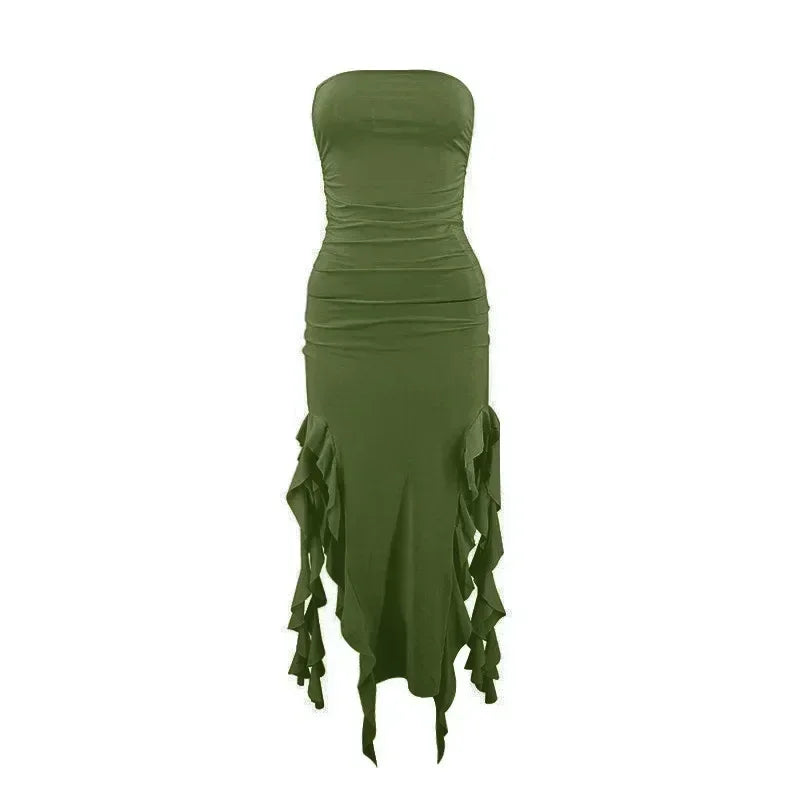 Long Dresses For Women Slit Sexy Bodycon Sleeveless Jellyfish Dress