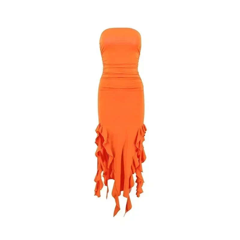 Long Dresses For Women Slit Sexy Bodycon Sleeveless Jellyfish Dress