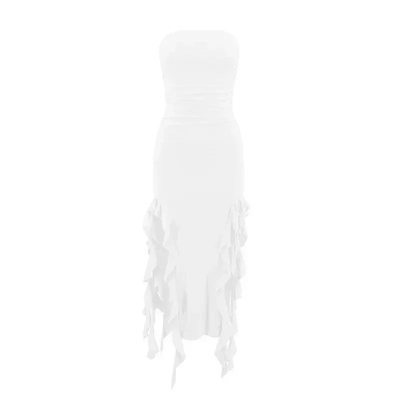 Long Dresses For Women Slit Sexy Bodycon Sleeveless Jellyfish Dress
