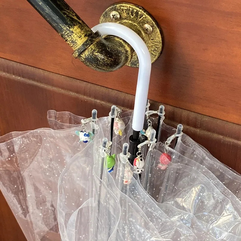 Pendentif parapluie Hello Kitty Sanrio KT Cat, nouveau porte-clés mignon et créatif en résine, cadeau polyvalent pour fille