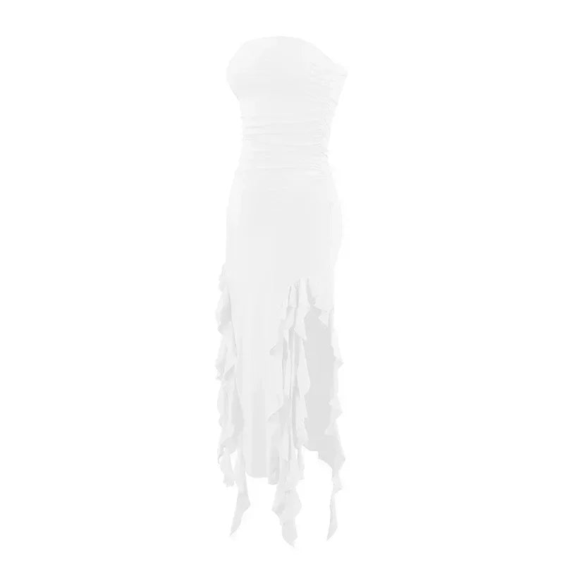 Long Dresses For Women Slit Sexy Bodycon Sleeveless Jellyfish Dress