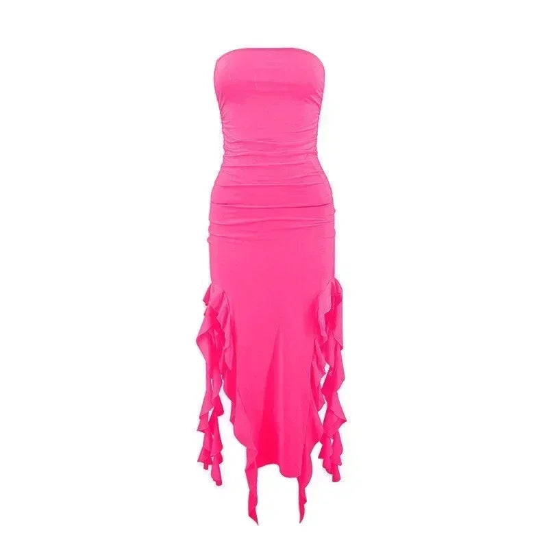 Long Dresses For Women Slit Sexy Bodycon Sleeveless Jellyfish Dress