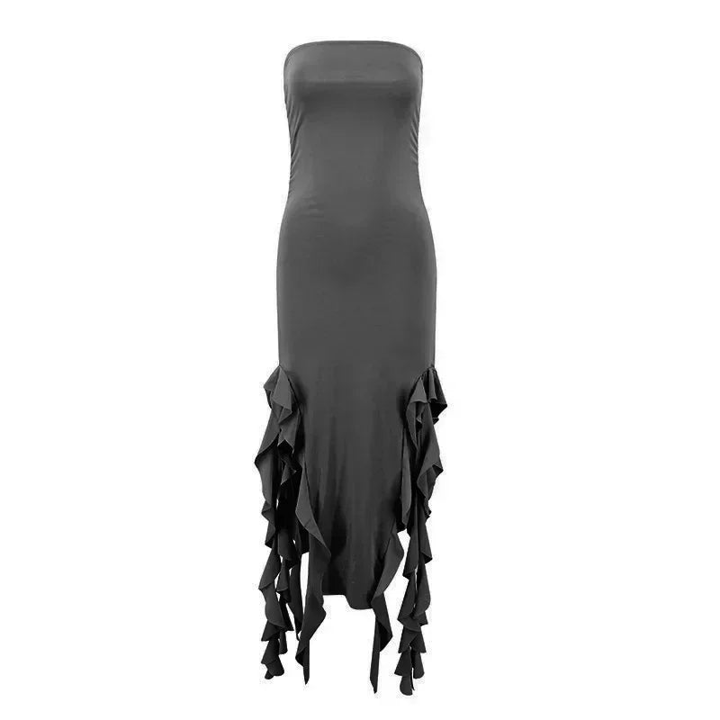 Long Dresses For Women Slit Sexy Bodycon Sleeveless Jellyfish Dress