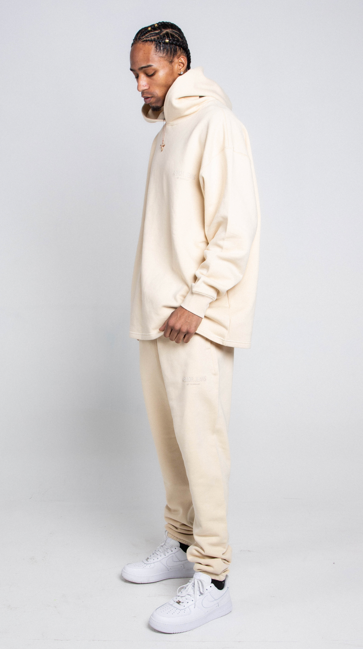 AJ1120EP/H LOOSE FLEECE HOODIE SET