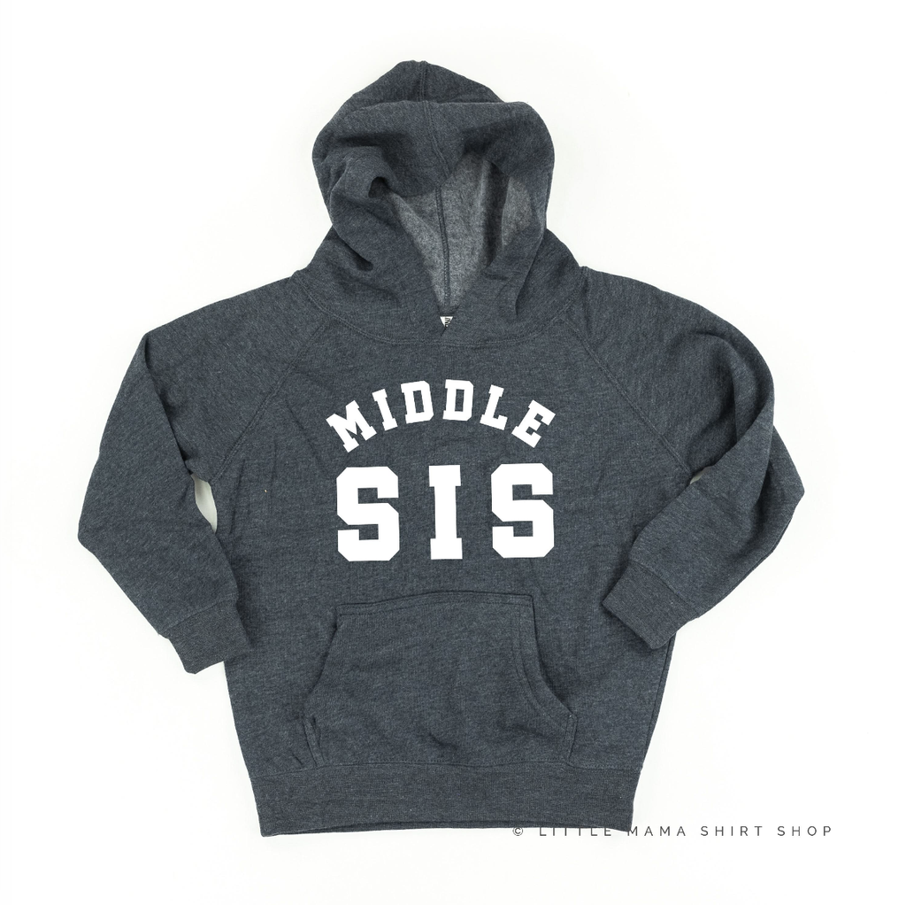 Varsity 'Sis' Sibling Tees - (Choose Your Role) - Child Hoodie
