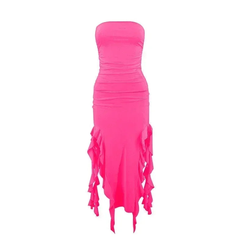 Long Dresses For Women Slit Sexy Bodycon Sleeveless Jellyfish Dress
