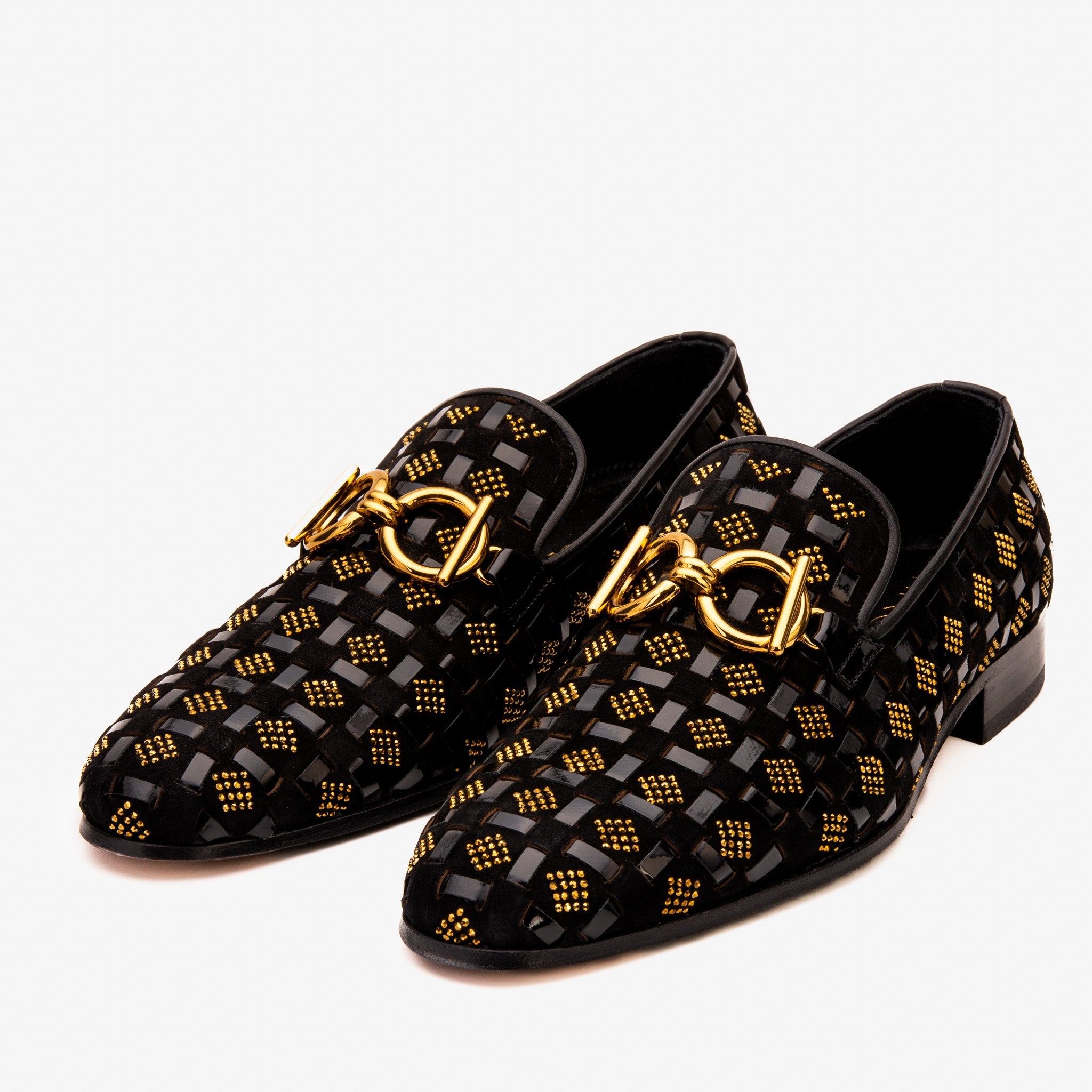 The Vicino Men Shoe Black Bit Dress Loafer