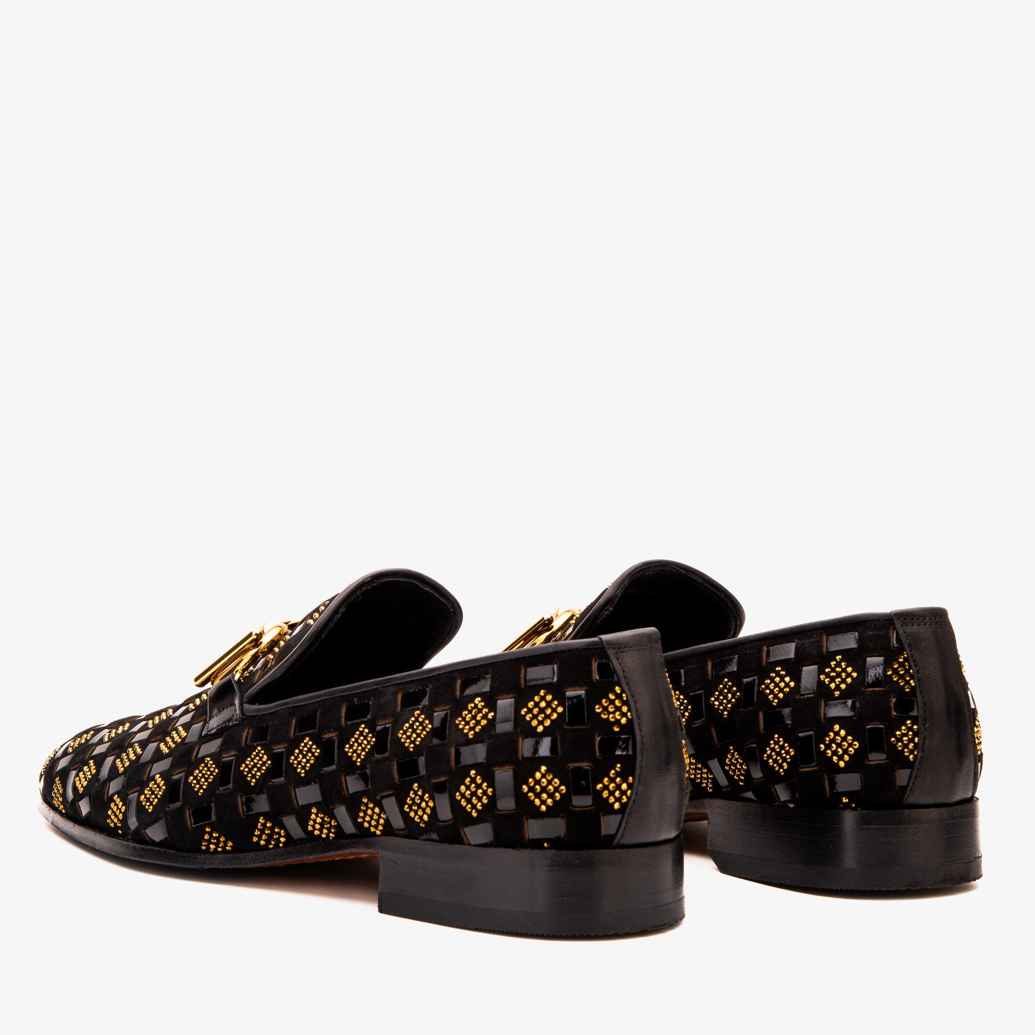 The Vicino Men Shoe Black Bit Dress Loafer