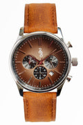 Chronographe rétro marron
