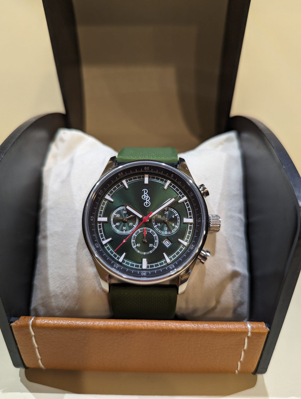 Chronographe sport vert
