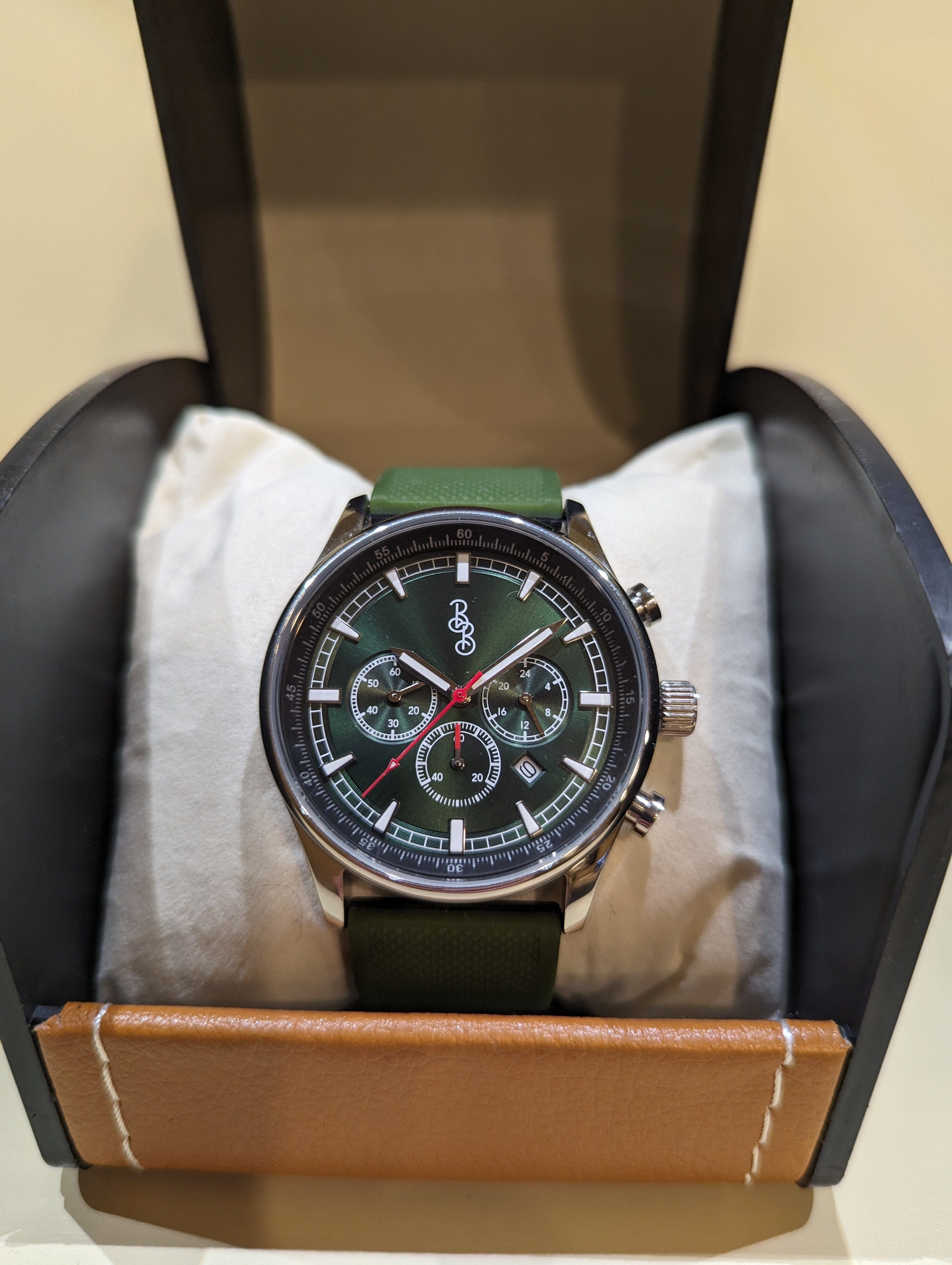Chronographe sport vert