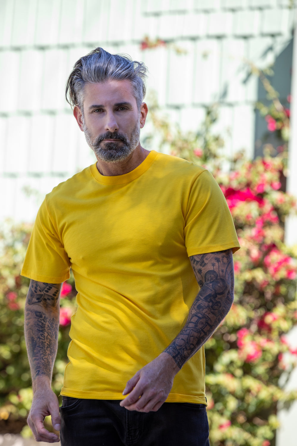 T-shirt à manches courtes en bambou pour homme en liquidation - Coupe classique