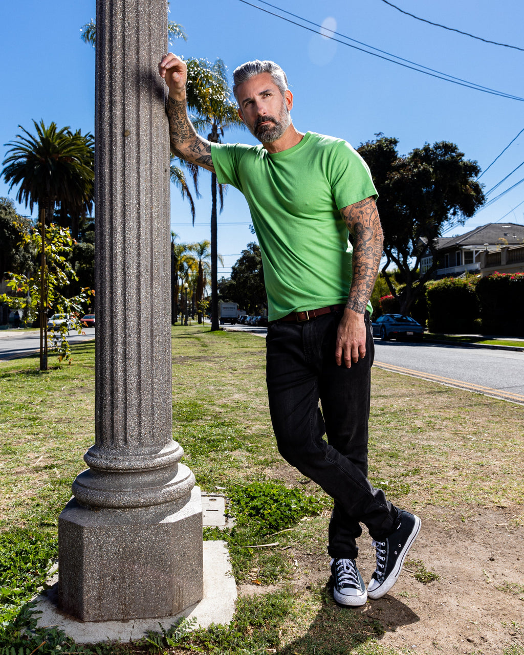 T-shirt à manches courtes en bambou pour homme en liquidation - Coupe classique